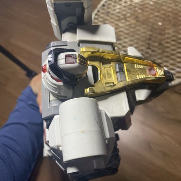 1994 Bandai White Tiger Zord Power Rangers w/ Blue & Yellow Dinozords As Is - Picture 7 of 7